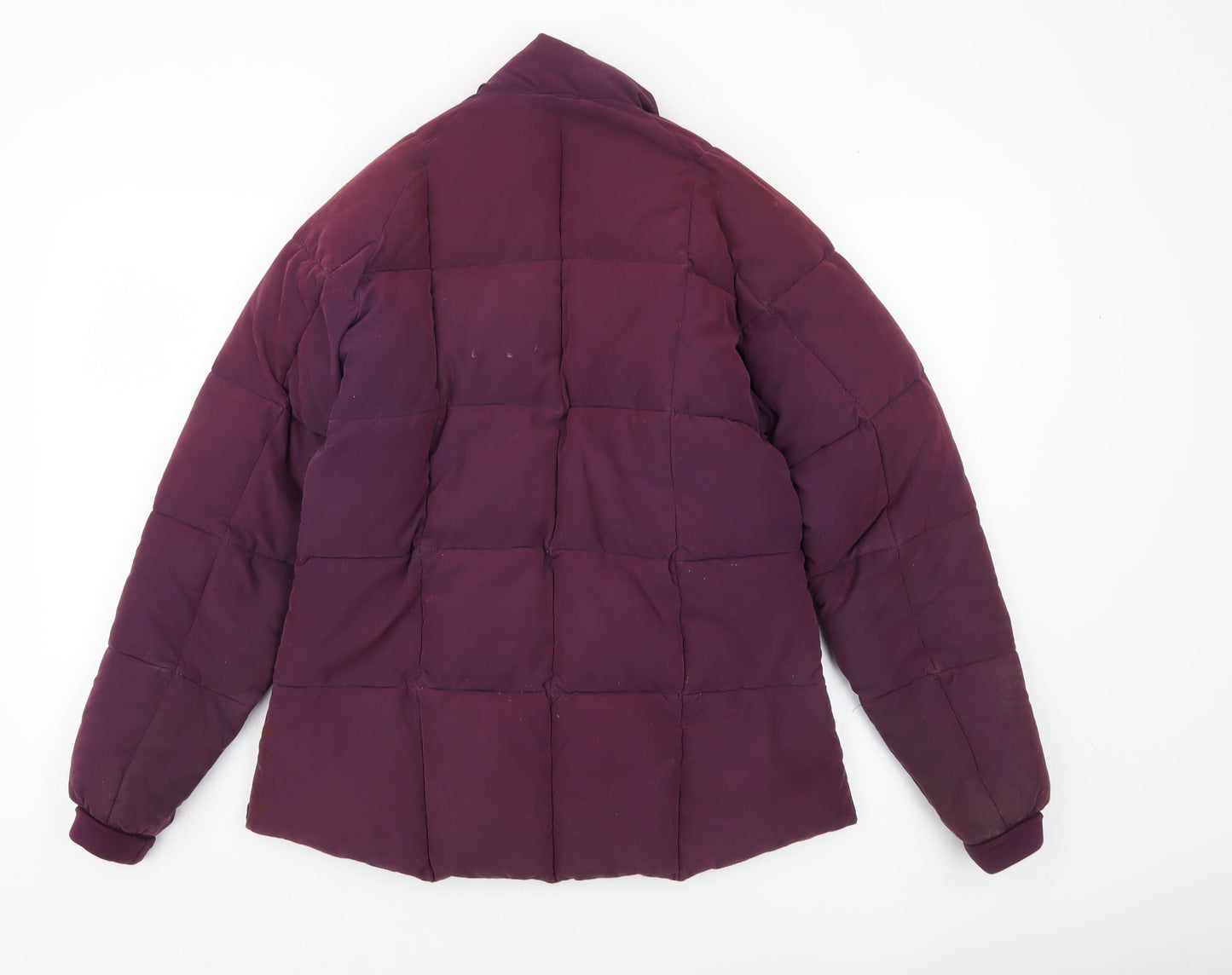 Womens UK Size 10 Puffa Purple Puffer Jacket