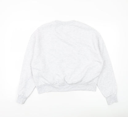 Womens UK Size S Pull&Bear Grey Pullover Sweatshirt