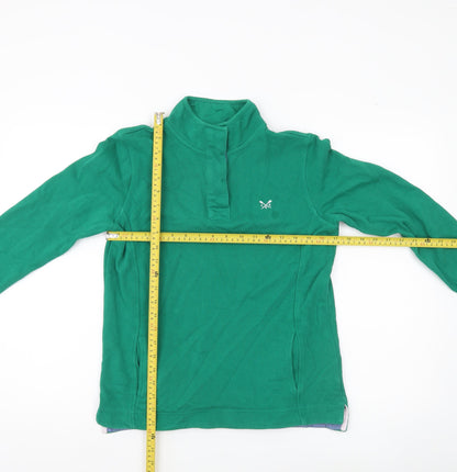 Crew Clothing Women’s Green Cotton Pullover Sweatshirt Size 8