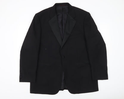 1860 Menswear Black Men's 44R Shawl Lapel Tuxedo Jacket