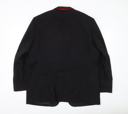 1860 Menswear Black Men's 44R Shawl Lapel Tuxedo Jacket