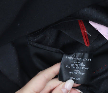 1860 Menswear Black Men's 44R Shawl Lapel Tuxedo Jacket