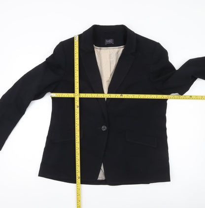 Marks and Spencer Womens Black Size 16 Tailored Blazer Jacket