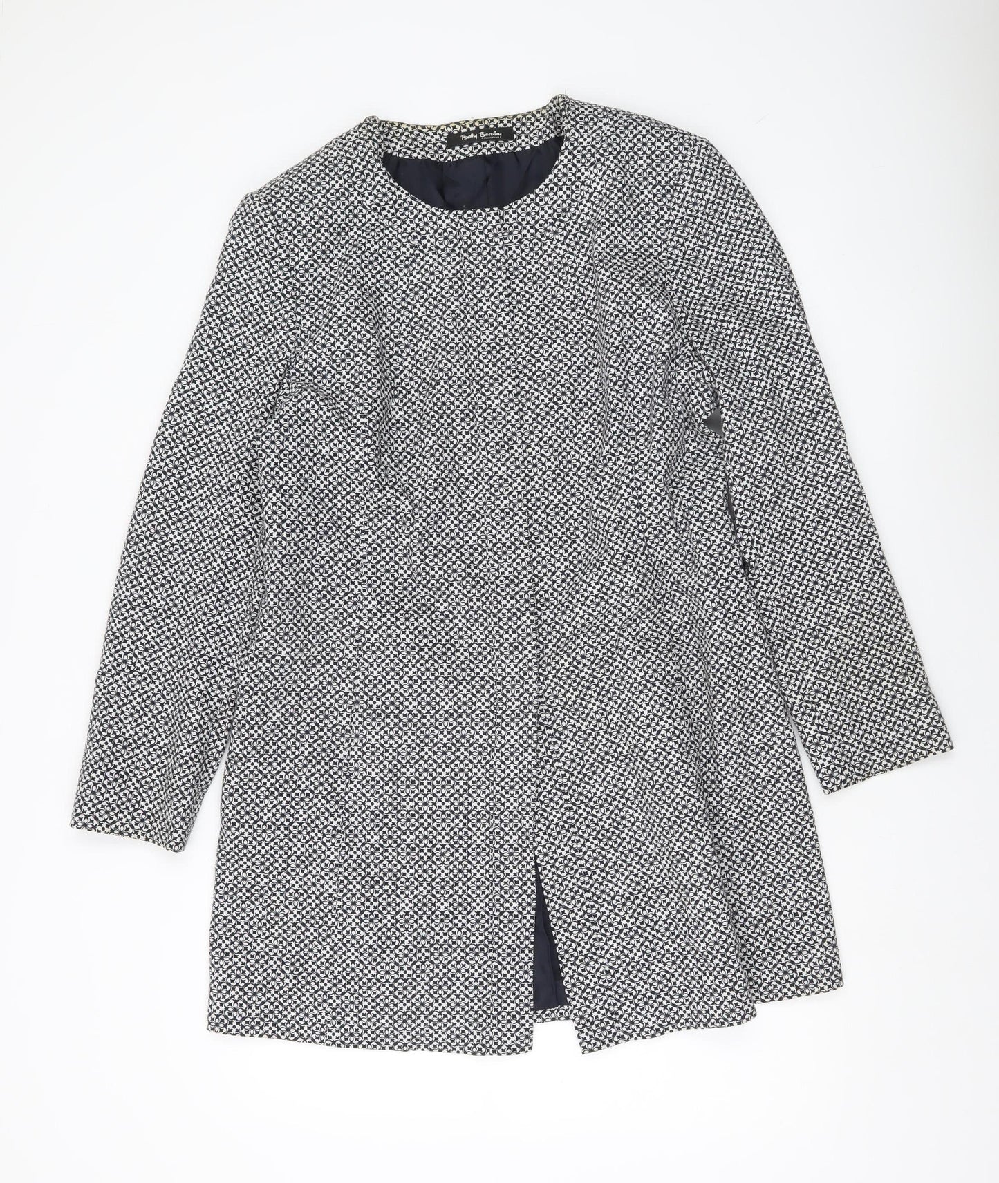 Womens UK Size 14 Betty Barclay Black Overcoat