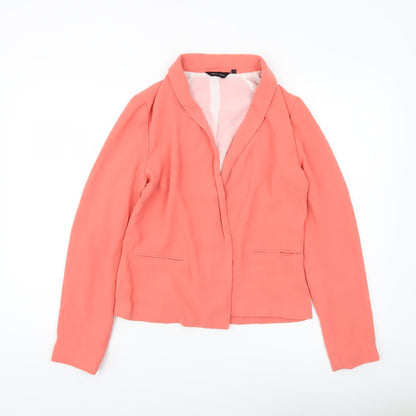 New Look Women’s Pink Blazer Size 10 Shawl Collar Work Jacket