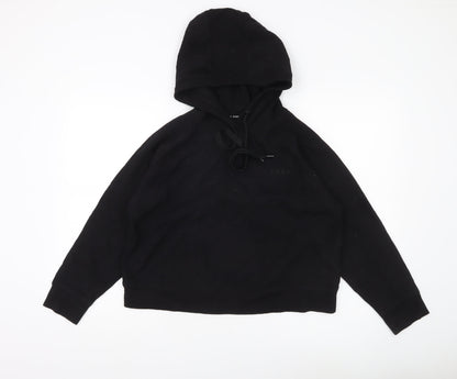 DKNY Women’s Black Hoodie Sweatshirt Medium Cotton Blend