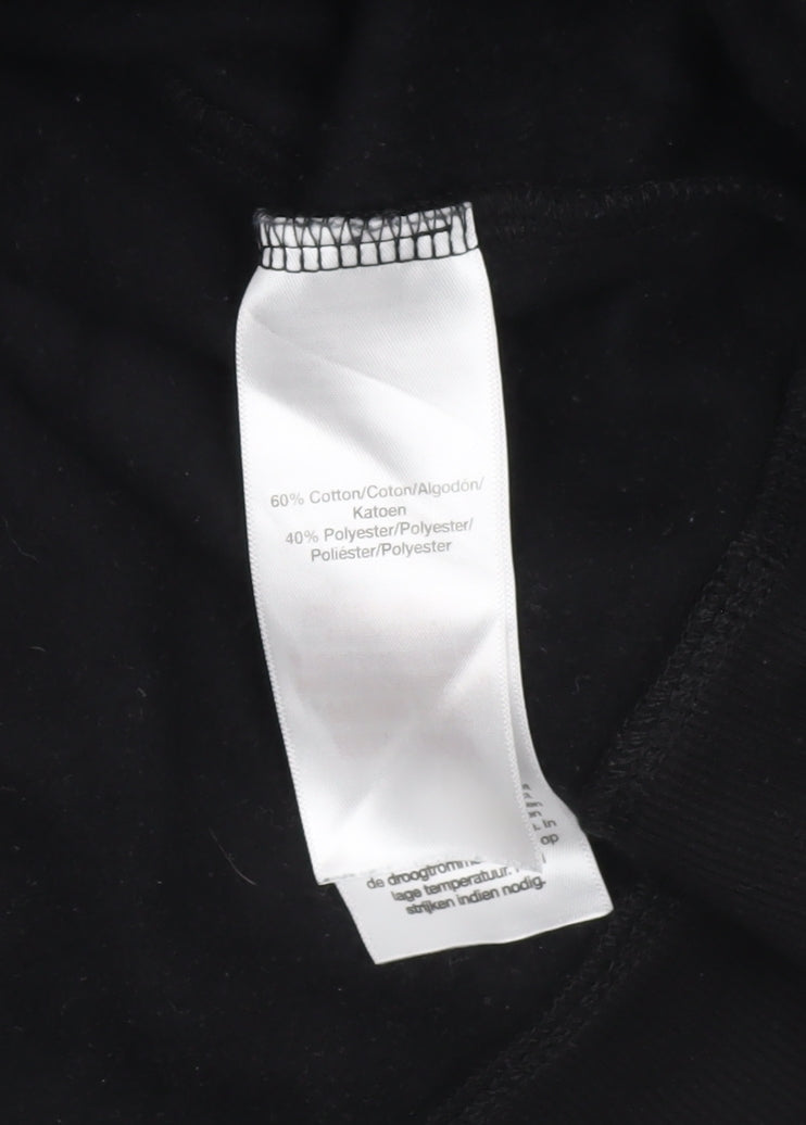 DKNY Women’s Black Hoodie Sweatshirt Medium Cotton Blend