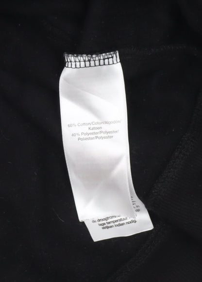 DKNY Women’s Black Hoodie Sweatshirt Medium Cotton Blend