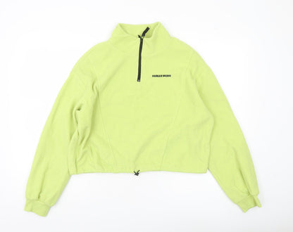 Womens UK Size M H&M Divided Green Pullover Sweatshirt