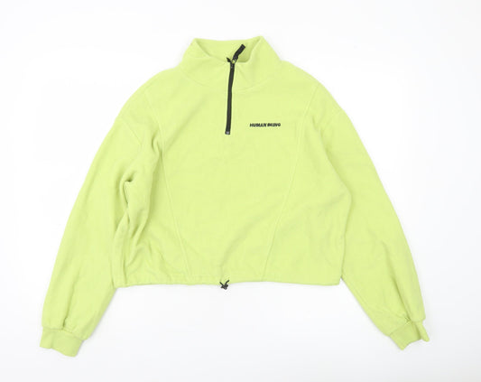 Womens UK Size M H&M Divided Green Pullover Sweatshirt