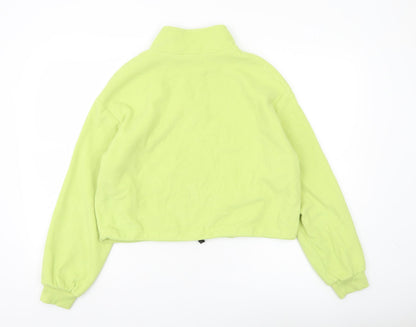 Womens UK Size M H&M Divided Green Pullover Sweatshirt