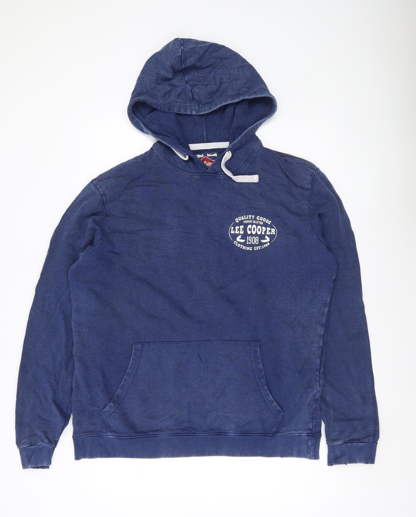 Mens UK Size XL Lee Cooper Blue Pullover Hoodie