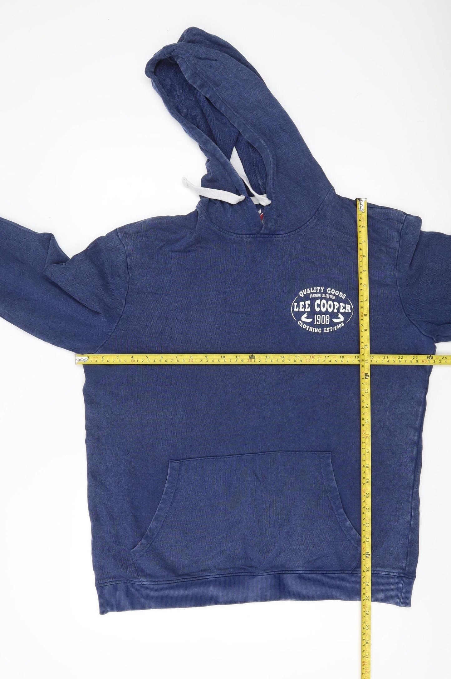 Mens UK Size XL Lee Cooper Blue Pullover Hoodie