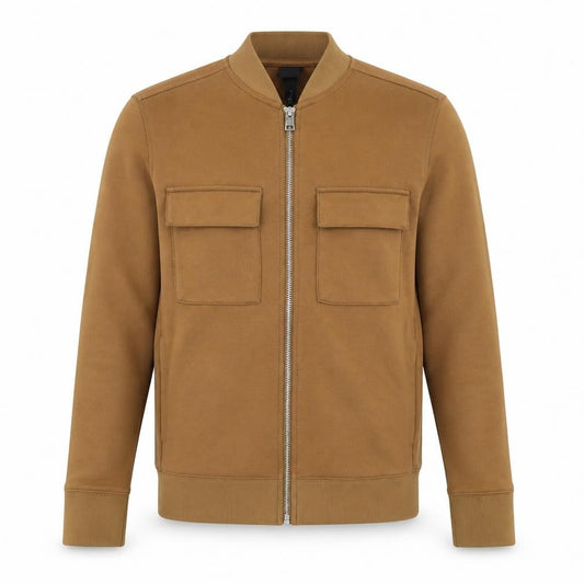 Mens UK Size S H&M Brown Bomber Jacket