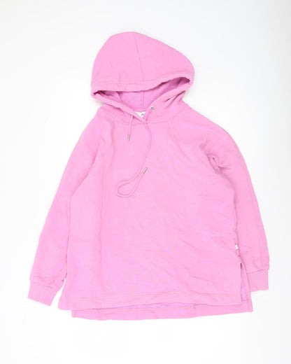 Selected Femme Women's Pink Pullover Hoodie Small Cotton