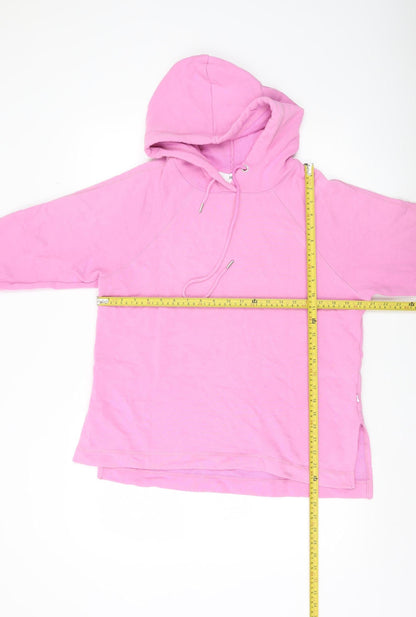 Selected Femme Women's Pink Pullover Hoodie Small Cotton
