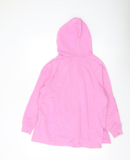 Selected Femme Women's Pink Pullover Hoodie Small Cotton