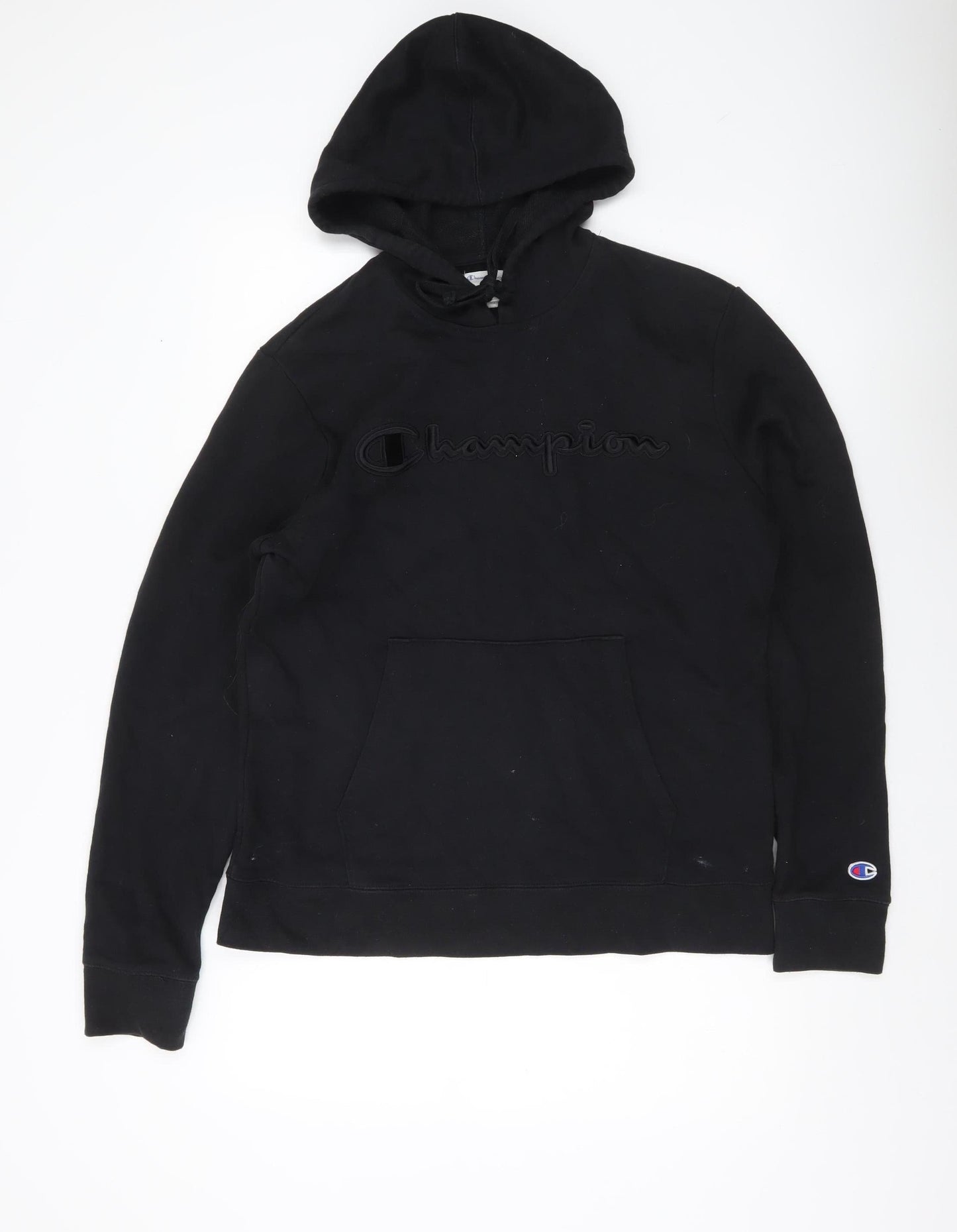 Mens UK Size M Champion Black Pullover Hoodie