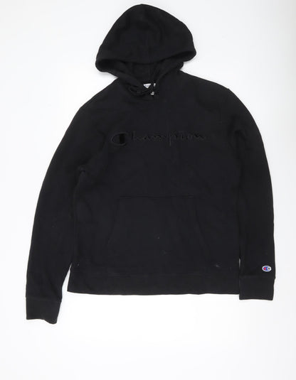 Mens UK Size M Champion Black Pullover Hoodie
