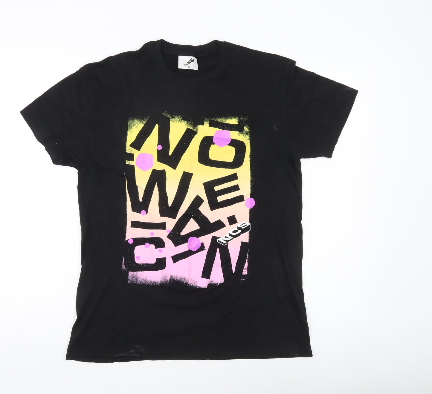 NSS Mens Black Medium Graphic Print Crew Neck T-Shirt