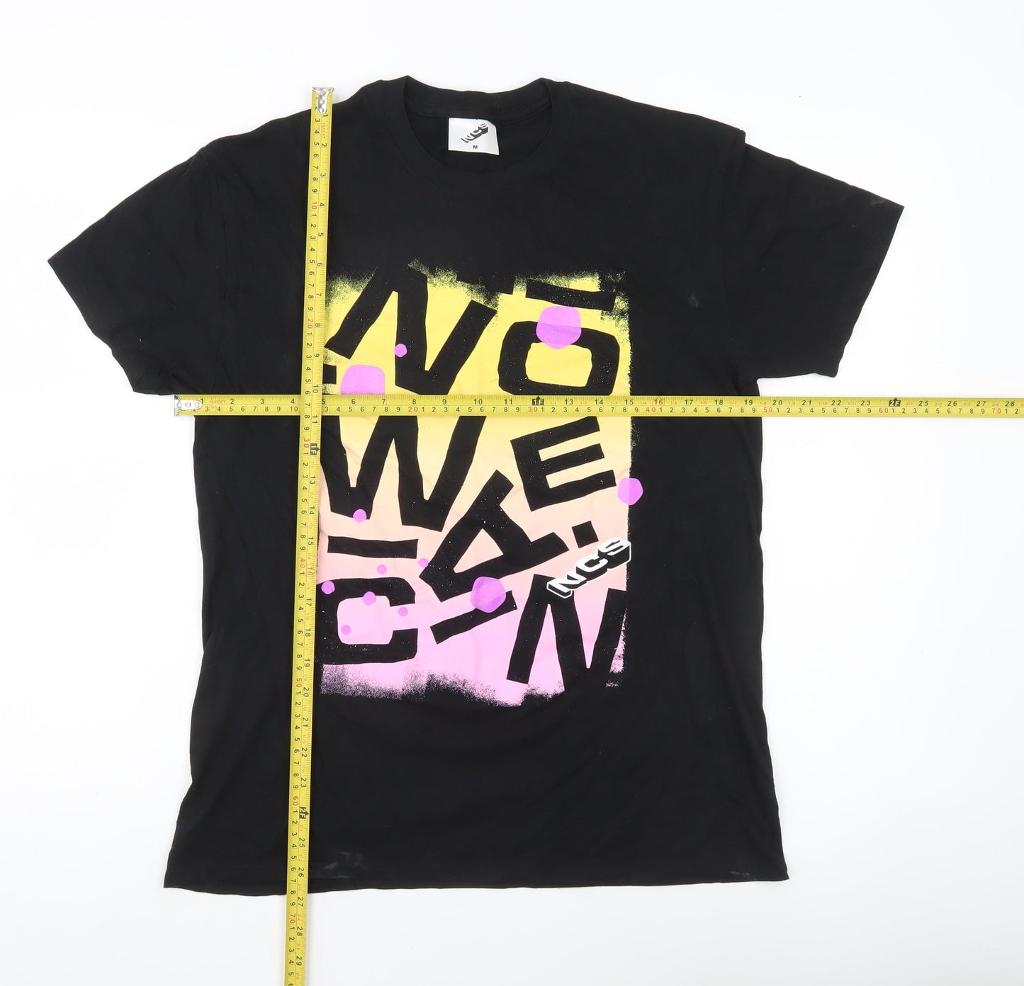 NSS Mens Black Medium Graphic Print Crew Neck T-Shirt