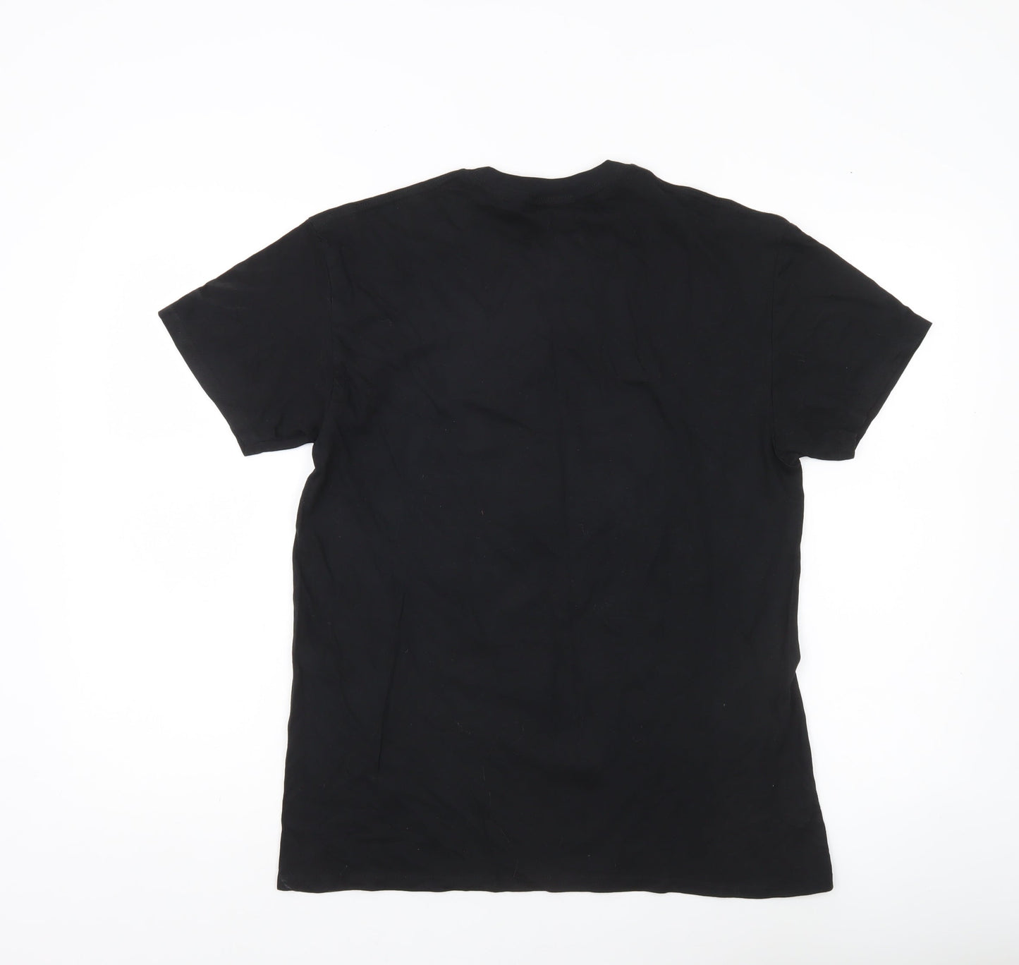 NSS Mens Black Medium Graphic Print Crew Neck T-Shirt