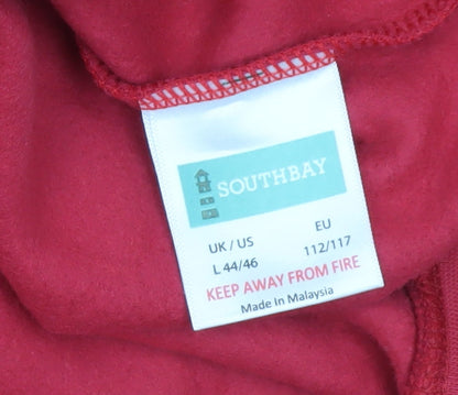 Southbay Mens Red Crew Neck Pullover Sweatshirt Size L Regular Fit