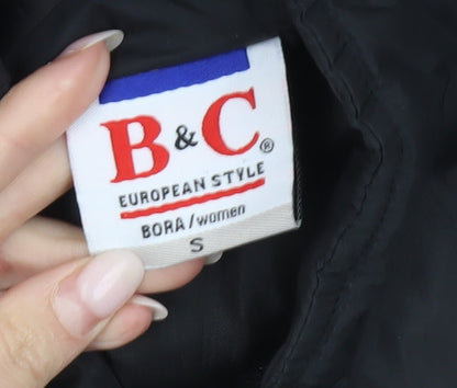 B&C Women’s Black Nylon Full Zip Casual Jacket Size S