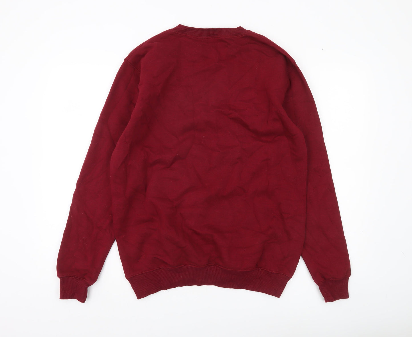 Mens UK Size M Cotton Traders Red Pullover Sweatshirt
