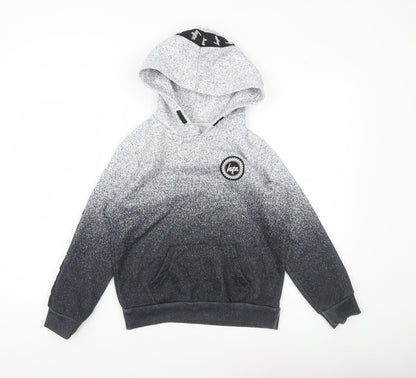 Hype Boys Grey Logo Pullover Hoodie 11-12 Years Regular Fit