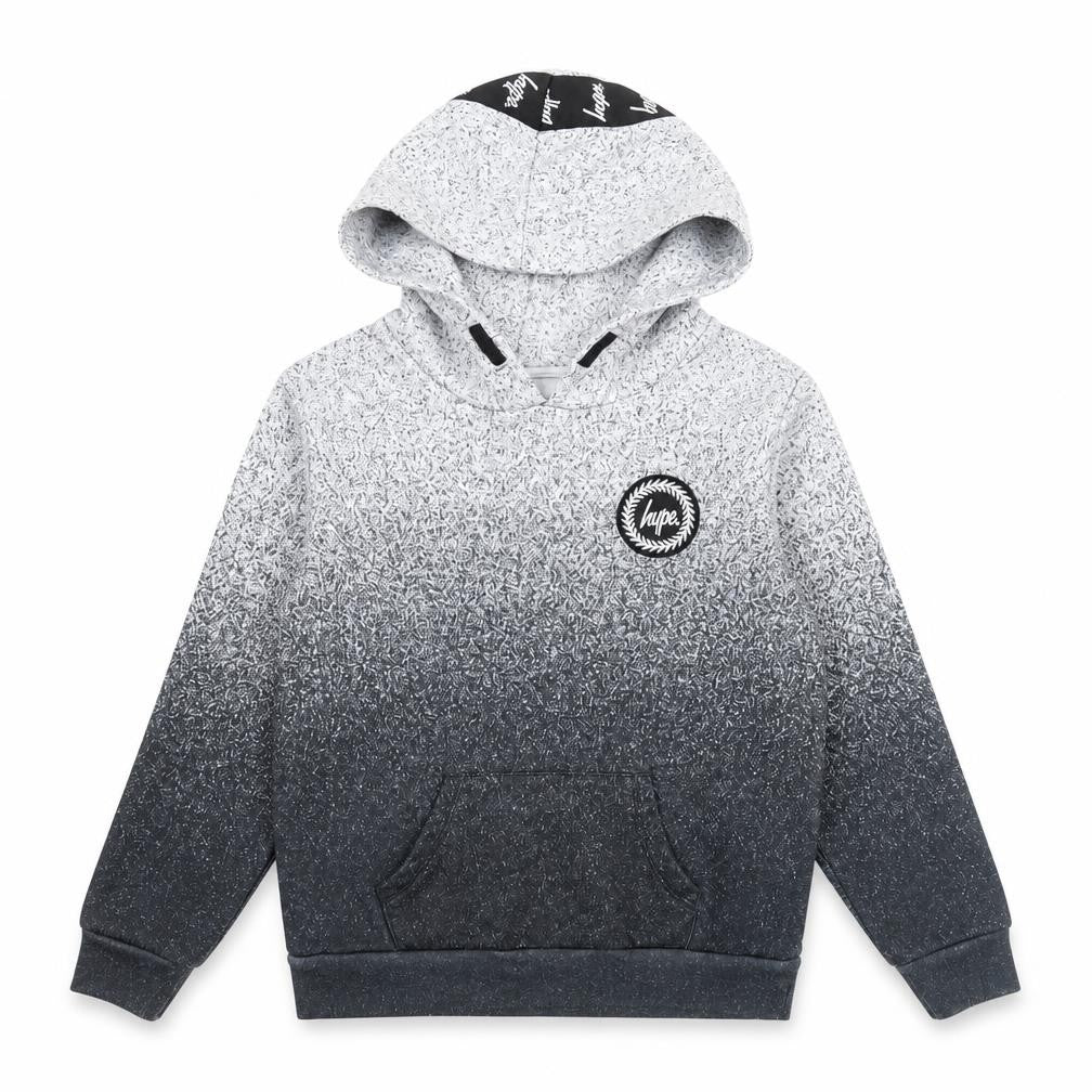 Hype Boys Grey Logo Pullover Hoodie 11-12 Years Regular Fit