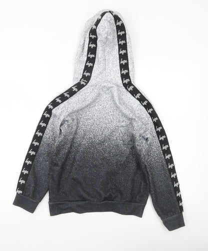 Hype Boys Grey Logo Pullover Hoodie 11-12 Years Regular Fit