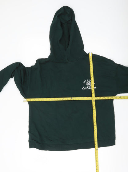 Womens UK Size 12 ASOS Design Green Pullover Hoodie
