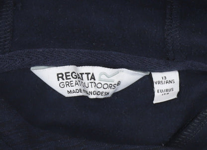 Regatta Boys Blue Pullover Hoodie Age 13 Years Outdoor Lightweight