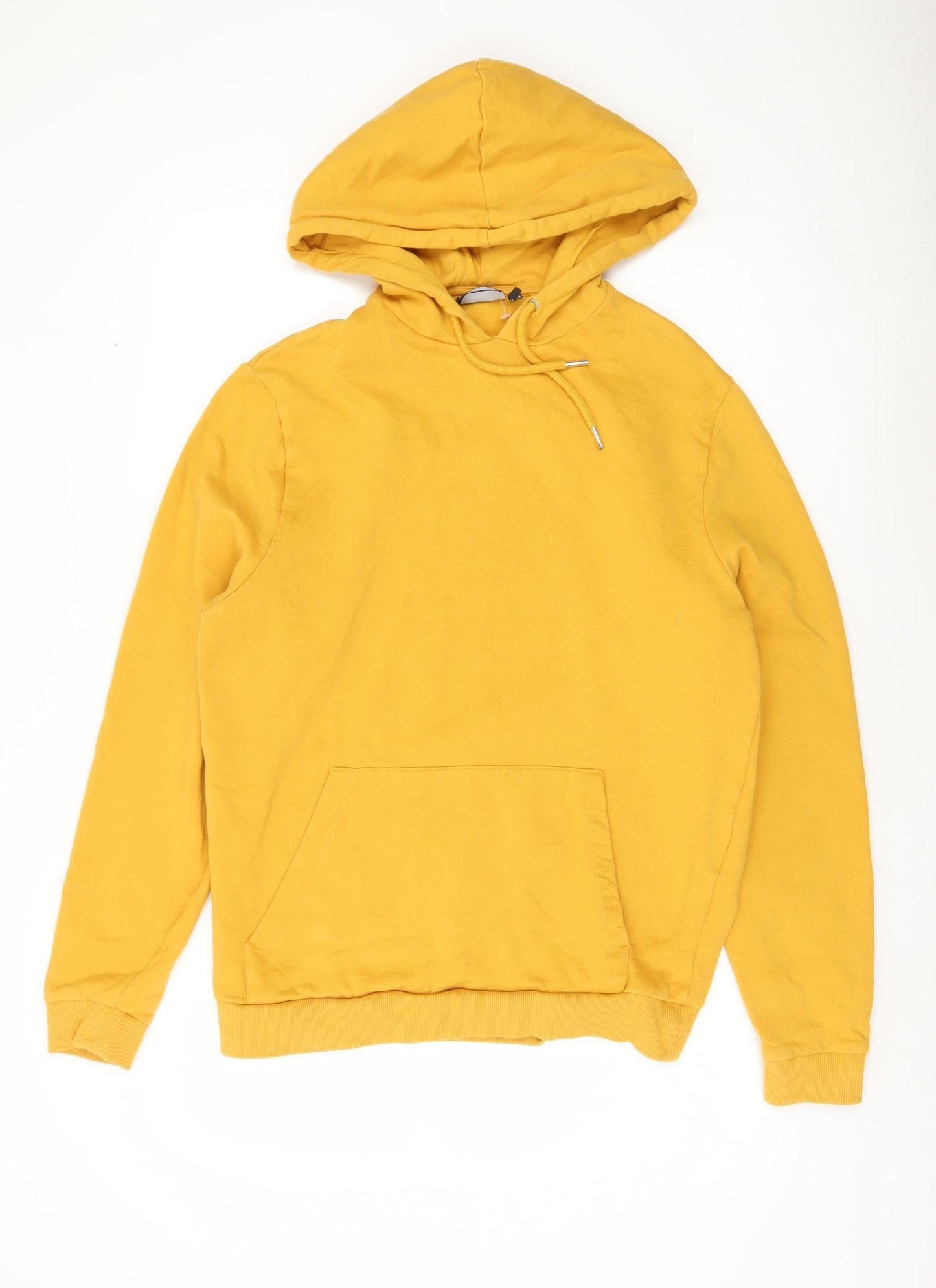 Mens UK Size M ASOS Yellow Pullover Hoodie