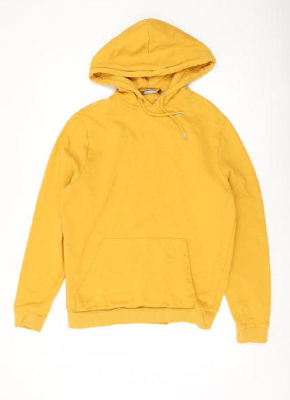 Mens UK Size M ASOS Yellow Pullover Hoodie