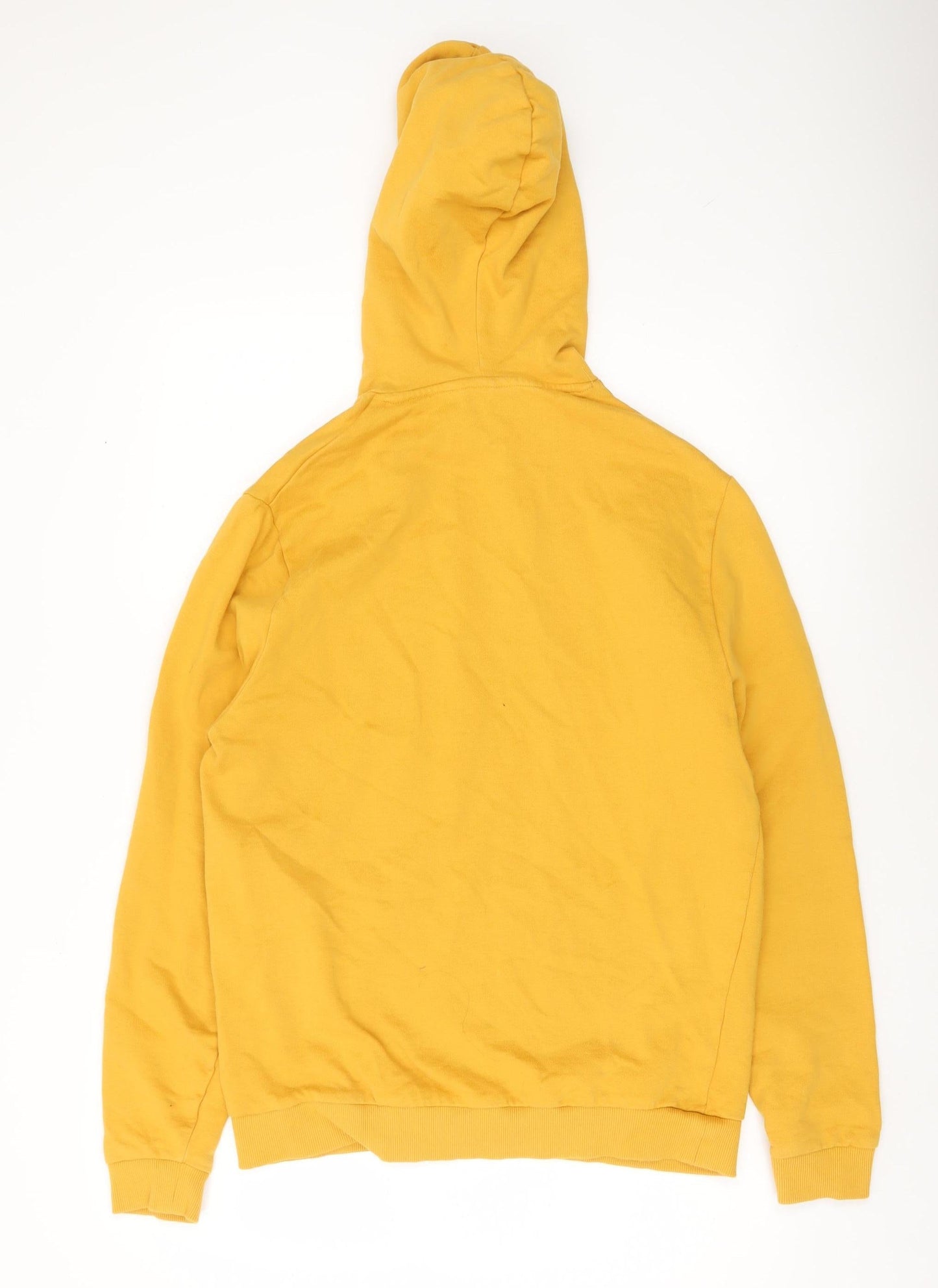 Mens UK Size M ASOS Yellow Pullover Hoodie