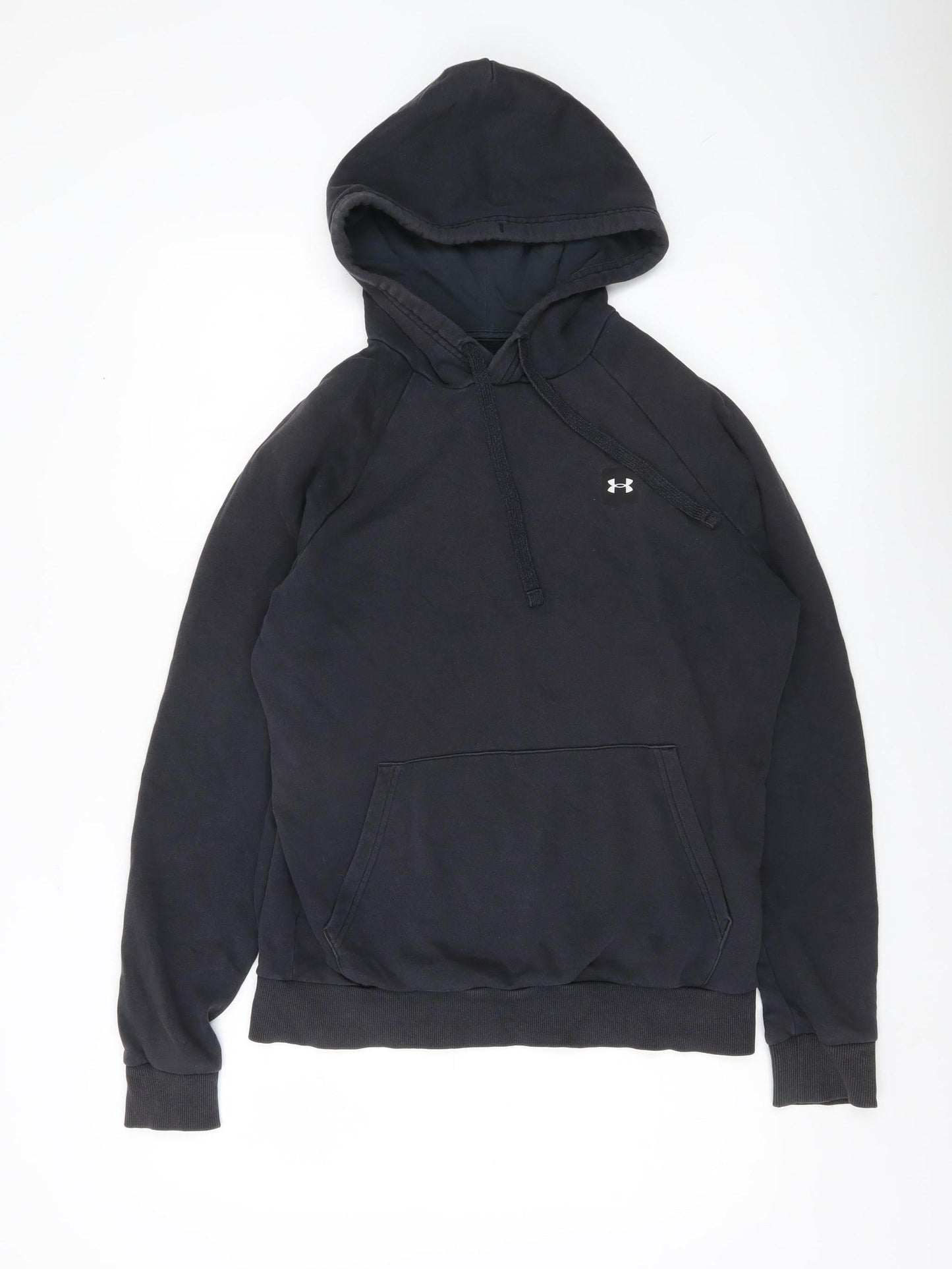 Under Armour Men’s Black Pullover Hoodie Size S Relaxed Fit