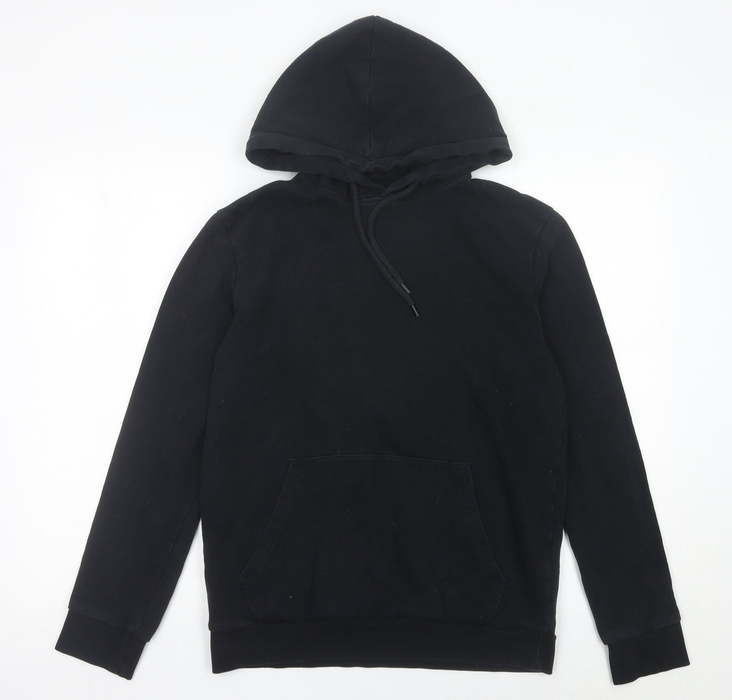 Topman Men’s Black Pullover Hoodie XS Classic Fit Cotton