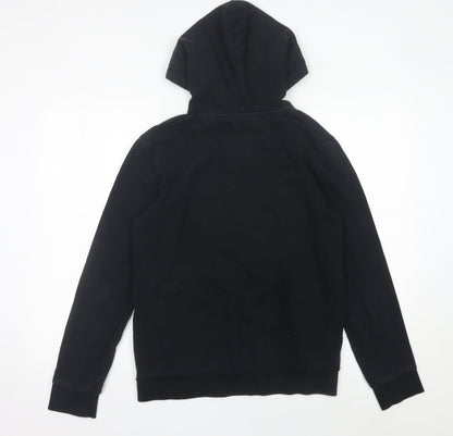 Topman Men’s Black Pullover Hoodie XS Classic Fit Cotton