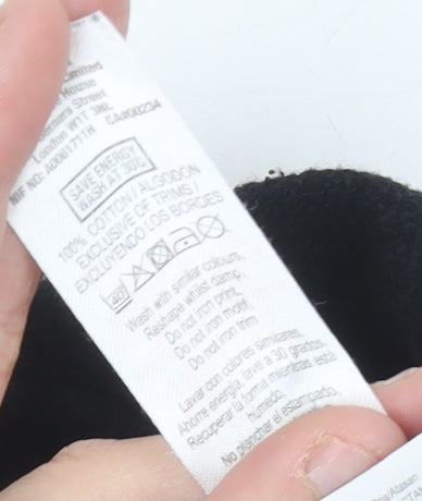 Topman Men’s Black Pullover Hoodie XS Classic Fit Cotton