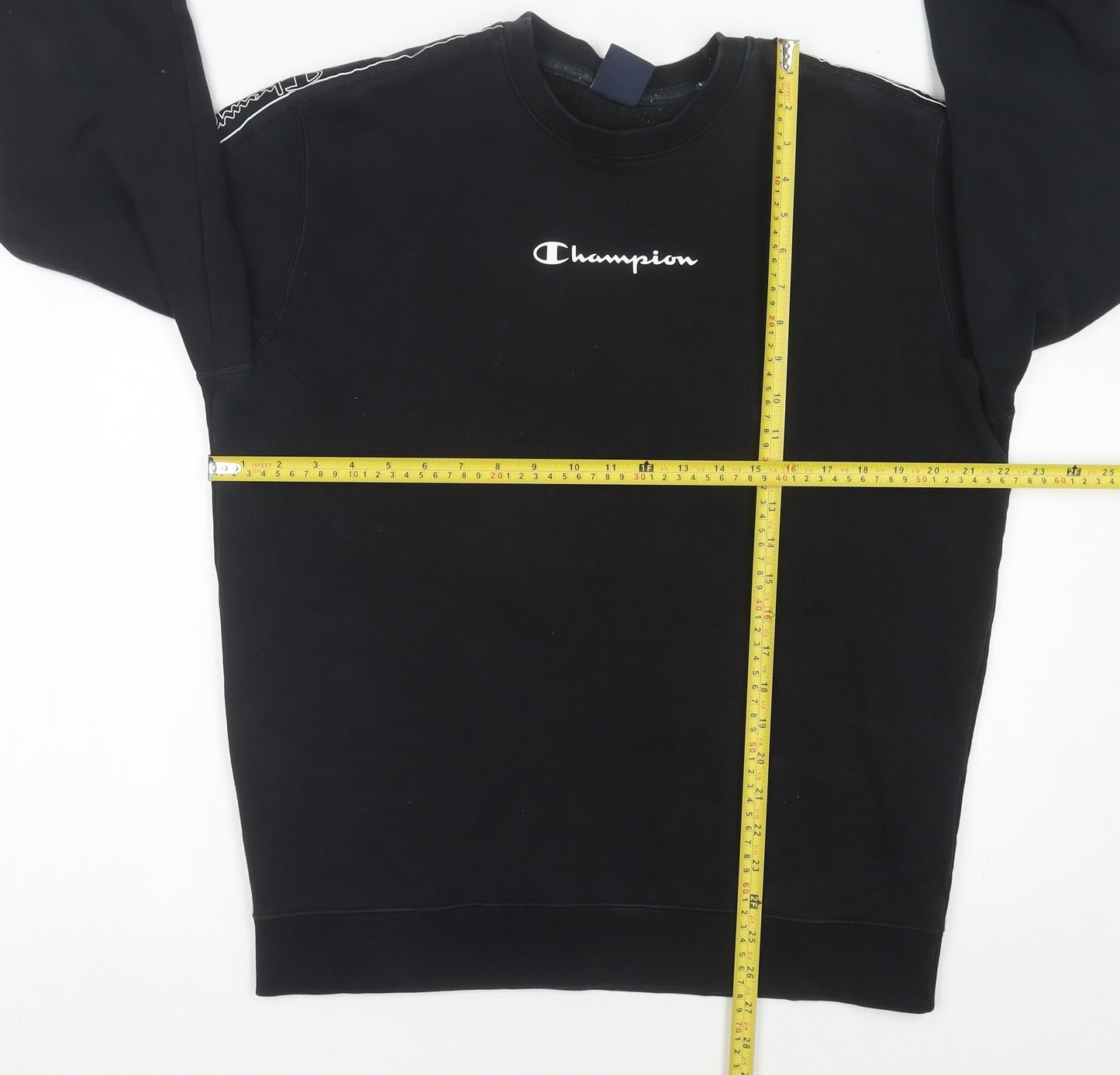 Mens UK Size L Champion Black Pullover Sweatshirt