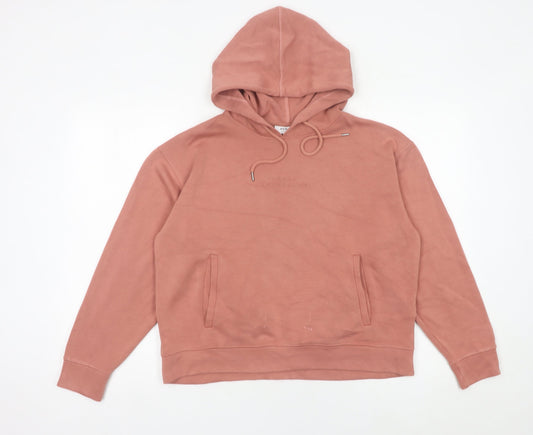 Womens UK Size S MSCH Copenhagen Pink Pullover Hoodie