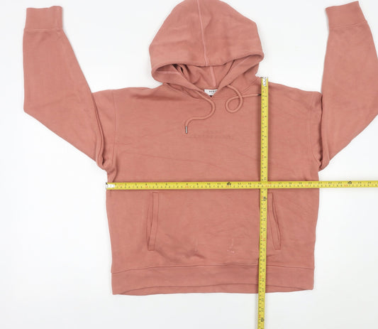 Womens UK Size S MSCH Copenhagen Pink Pullover Hoodie