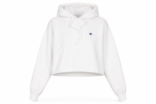 Womens UK Size XS Champion White Pullover Hoodie