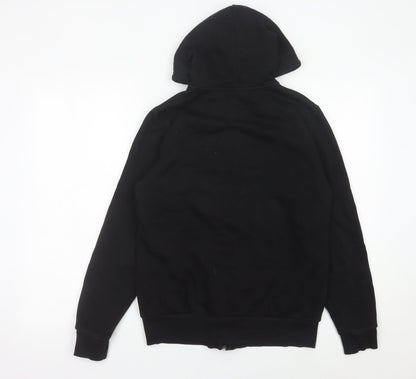 Puma Womens Black Full Zip Hoodie Size 12 Logo Sportswear