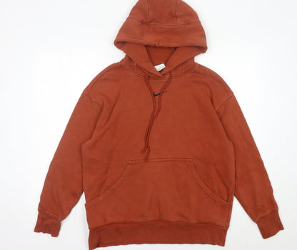 Mens UK Size S Nike Brown Pullover Hoodie