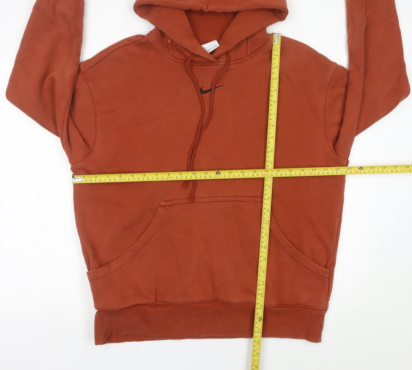 Mens UK Size S Nike Brown Pullover Hoodie