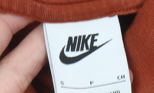 Mens UK Size S Nike Brown Pullover Hoodie