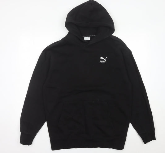 Mens UK Size M PUMA Black Pullover Hoodie